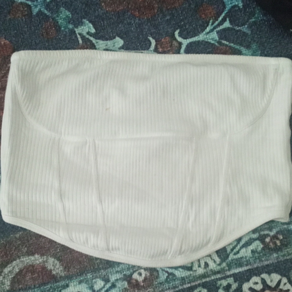 Victoria's Secret Pink Strapless White Top